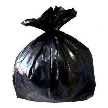 Imagem de Saco para Lixo Saco Lixo 100 Litro Reforcado 100L Preto Pacote com 200 Unidades Higipack