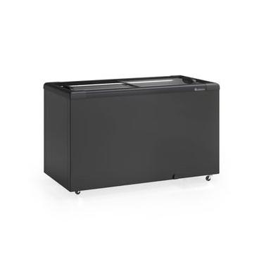 Imagem de Freezer Plano Vidro Reto Deslizante 395L GHD400LB All Black Gelopar 220V