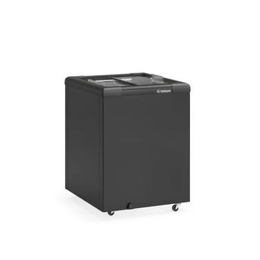 Imagem de Freezer Plano Vidro Reto Deslizante 210L GHD130LB All Black Gelopar 220V