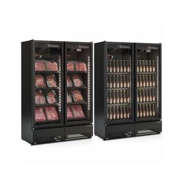 Imagem de Cervejeira Vertical 2 Portas 957L GCBC950CB All Black Gelopar 220V