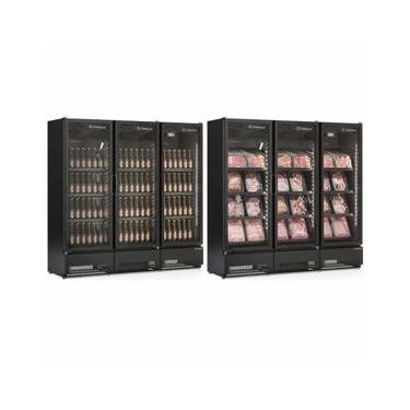 Imagem de Cervejeira Vertical 3 Portas 1468L GCBC1450CB All Black Gelopar 220V