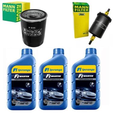 Imagem de Kit Revisão 3 Litros Óleo 15W40 Ipiranga + Filtro de Óleo do Motor Fia