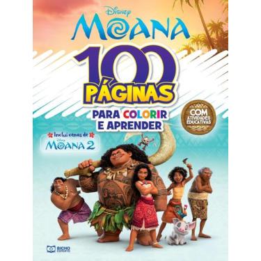 Imagem de Livro - 100 Páginas para Colorir Disney - Moana 2 - Autor: Bicho Esper