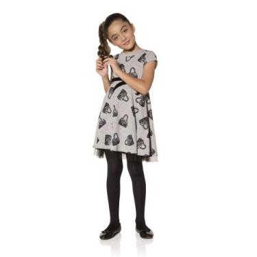 Imagem de Meia Calça Infantil Lupo Lobinha Fio 40 2530, Bb, Preto