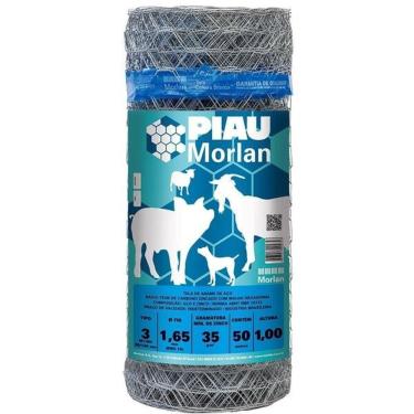 Imagem de Morlan Tela Mangueirão 3 Fio Malha 16 1,0m X 50m BWG 16 NBR 10122 ABNT