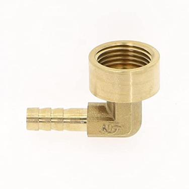 Imagem de Encaixe de cotovelo de latão farpado 8~16mm Mangueira Barb x 1/4 3/8 1/2 Adaptador de conector do acoplador de rosca fêmea, 1/8 ", 10 mm