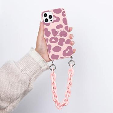 Imagem de Capa de telefone vintage Leopard para iPhone X XR XS Max 11 12 13 Pro Max Mini SE 2020 7 8 6 6S Plus 5 5S SE Pulseira de corrente Soft Coques, Kfpf, sfenyuan, para iPhone SE 2020