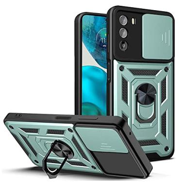 Imagem de For Motorola Moto G52 Sliding Camera Cover Design TPU+PC Phone Case