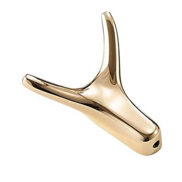 Imagem de KIZQYN Ganchos de casaco cabide montado na parede, cabide de casaco montado na parede, ganchos criativos, ganchos de parede de metal para a entrada, banheiro, quarto, cabide de cozinha montado na parede (cor: 1)