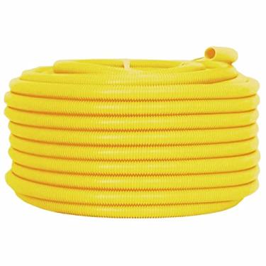 Imagem de Conduíte Eletroduto Corrugado Flexível 1 pol Reforçado 25M Amarelo