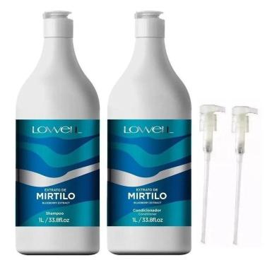 Imagem de Shampoo E Condicionador Lowell Extrato De Mirtilo 1L