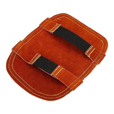 Imagem de Milageto Almofada de mão de soldagem, almofada de luvas à prova de fogo, escudo térmico de mão resistente a altas temperaturas para caldeira industrial