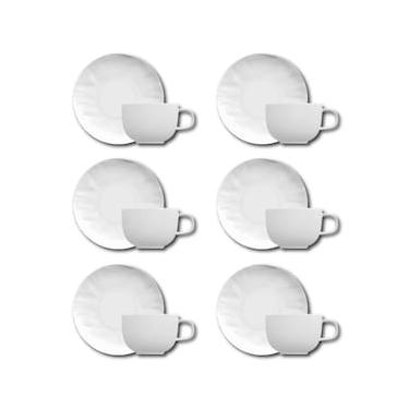 Imagem de Conjunto de Xícaras para Café Germer Orgânico em Porcelana 80 ml – 6 Peças