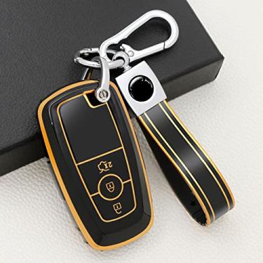 Imagem de Caso Chave Do Carro TPU, Apto Para Ford Fusion Mustang Explorer EcoSport Edge S-MAX Ranger Lincoln Mondeo F150 F250 F350