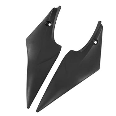 Imagem de Vomeko Carenagem lateral do tanque de reposição esquerda e direita 2 peças compatíveis com Suzuki GSX-R 600 750 2006-2007 GSX-R conjunto de carenagem protetor de tanque de combustível (preto)