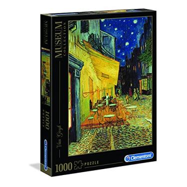 Imagem de Clementoni - Puzzle adulto 1000 peças quadro "café noturno ao ar livre" de Van Gogh, coleção museus (31470)