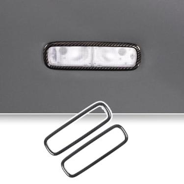 Imagem de Adesivo de painel de interruptor de teto solar, moldura de acabamento de lâmpada de teto interior para Honda Pilot 2019-2022/Ridgeline 2017-2023/Passport 2019-2023, ABS (moldura de luz de leitura