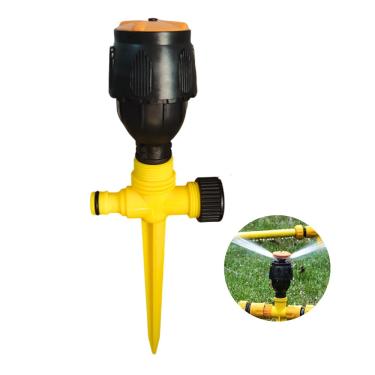 Imagem de Irrigador Giratório De Jardim Automático Aspersor Circular 360° Oscilante Espiga Campo Plantação