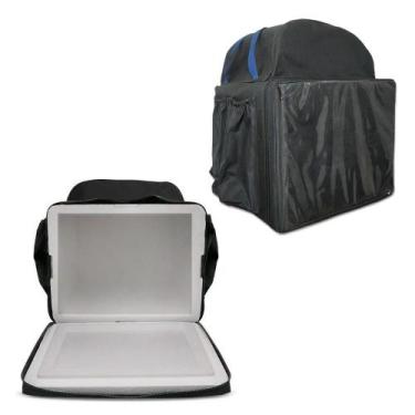 Imagem de Mochila Bag Motoboy Entregas Moto 45 Litros Com Isopor - Mochila Entre