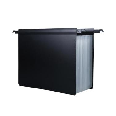 Imagem de YsXoWiui Pasta de Arquivo Suspensa Expansível de Grande Capacidade com Etiquetas Organizador de Arquivo Pasta de Documentos para Arquivamento de Papel, Claro