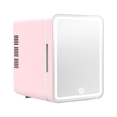 Imagem de YWJLQH Mini Geladeira Portátil Pequena Geladeira 4l Alimentos Bebidas Multiuso Mini Geladeira Portátil de Refrigeração para Acampamento Casa Carro Quarto, Rosa