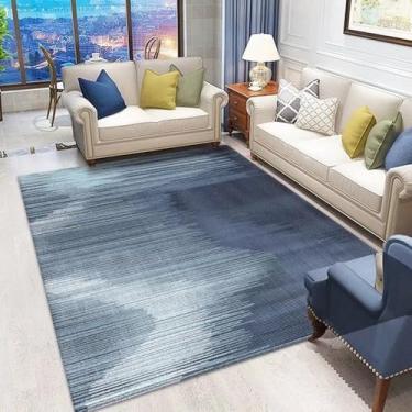 Imagem de Tapete abstrato moderno para decoração de casa, carpetes para sala de estar, cinza, tamanho grande, sofá, área, quarto, varanda, decoração, tapete de chão, flanela 6.200 x 300 cm 78,7 x 118 pol.