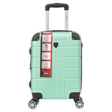 Imagem de Mala De Viagem Bordo Pequena 8kg ANAC Rodinhas Duplas TripX, Verde