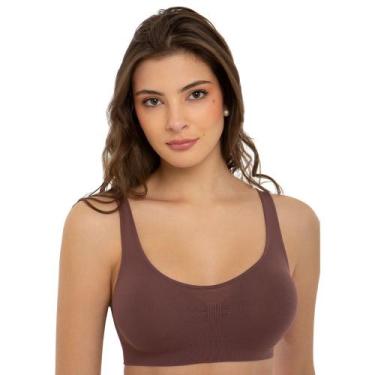 Imagem de Top Liso Básico Sem Bojo E Sem Costura Feminino Adulto Trifil Para Tre
