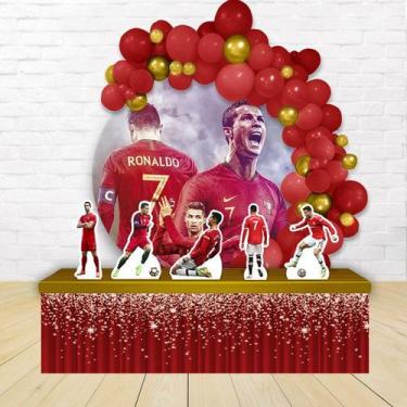 Imagem de kit festa painel redondoDecoração Jogador de Futebol 1,50 Diâmetro - I