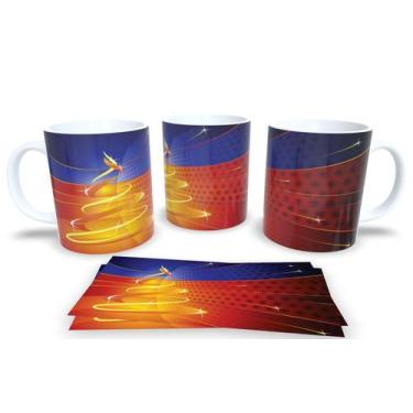 Imagem de Canecas de Porcelana Personalizadas Arvore de Natal - Estampa Sublimad