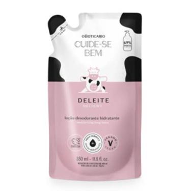Imagem de Refil Loção Hidratante Desodorante Corporal Cuide-se Bem Deleite 350ml