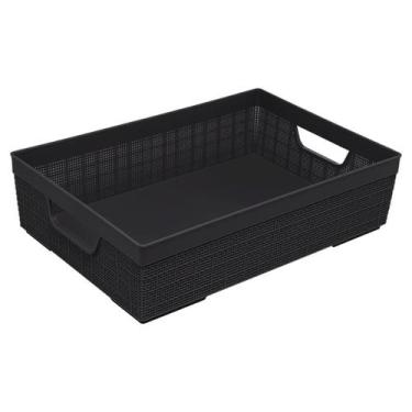Imagem de Cesta Organizadora Multiuso Juta 11,5 Litros Jaguar, Preto