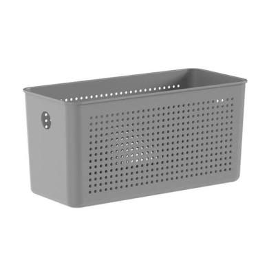 Imagem de Cesto Organizador 4,2 Litros Flow 27 X 12 X 13 - OU CFW150, Chumbo