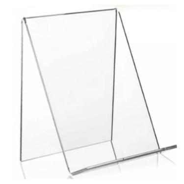 Imagem de Porta Livro 10x15cm Display Expositor Suporte 10 Peças - AGV CRIAÇÕES