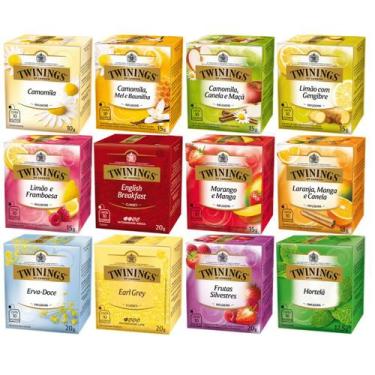 Imagem de Chá Twinings Kit 12 Caixas 10 Un 120 Sachês