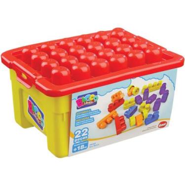 Imagem de Brinquedo para Montar BOX BLOCK com 22 Peças - Dismat