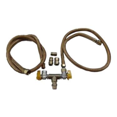 Imagem de Kit Flexível Cooktop E Forno Gás Encanado c/2 Mangueira 40cm - 541 COT