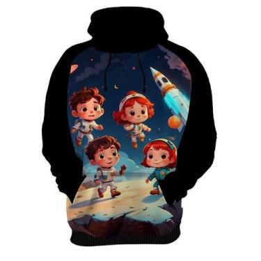 Imagem de Moletom Casaco Cri.anças Astronautas Planetas Galáxias 2 - Enjoy Shop,