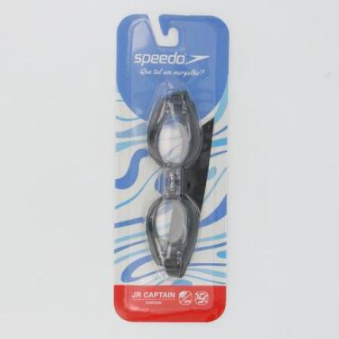 Imagem de Óculos Speedo Captain Juvenil Preto, Único