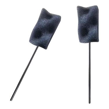 Imagem de Esquirla 2 pedais de tambor martelo, batedor silencioso, cabo de metal profissional, atualização, redução de ruído, batedor de pedal duplo, cabeça silenciosa