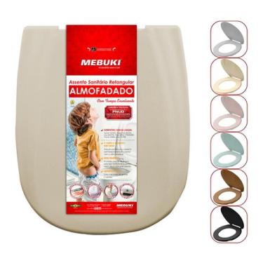 Imagem de Assento Sanitário Almofadado Retangular Riviera Para Vaso Celite 1.6gp