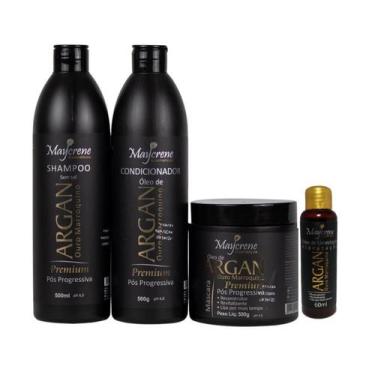 Imagem de Kit Óleo De Argan Premium 500ml + Óleo Umectante De Argan Maycrene