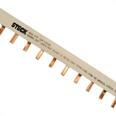 Imagem de Barramento Steck Bifasico Din Para 57 Disjuntores 80A. - S2F285B