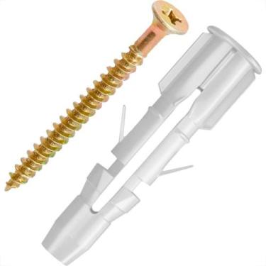 Imagem de Bucha Fixacao Para Tijolo Baiano Sforplast Com Parafuso Chata Philips 