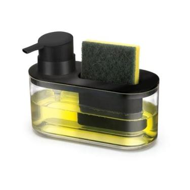 Imagem de Porta Detergente Preto com Pump Detergente E Bucha - ARTHI