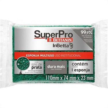 Imagem de Esponja Dupla Face Multiuso Superpro Betanin - Kit C/10 Pecas