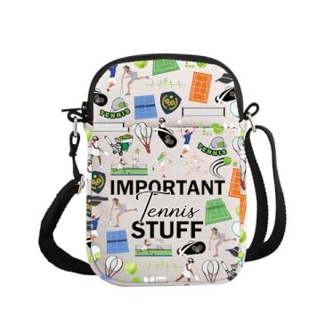Imagem de G2TUP Presente de atleta de tênis importante, bolsa tiracolo para amantes de tênis, bolsa de viagem, presente de equipe de tênis, Material de tênis P