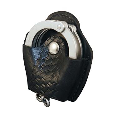 Imagem de Bolsa de couro Boston de liberação rápida, trama de cesta – 5531-3