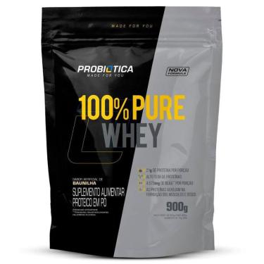 Imagem de Suplemento Alimentar Protéico 100% Pure Whey Probiótica Sabor Baunilha 900g