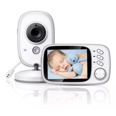Imagem de Babá Eletrônica com Câmera HD - Monitor Infantil com Visão Noturna, 3.2" Tela Colorida, 2-Way Áudio, Sensor de Temperatura e Bateria de Longa Duração para Quarto de Bebê